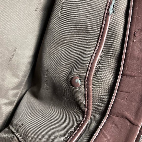 Coach Peeble leather swagger 27 Crossbody shoulder bag 87295 oxblood - Picture 5 of 12